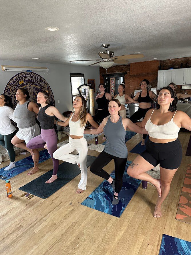 Some ladies enjoying a Colorado mushroom retreat