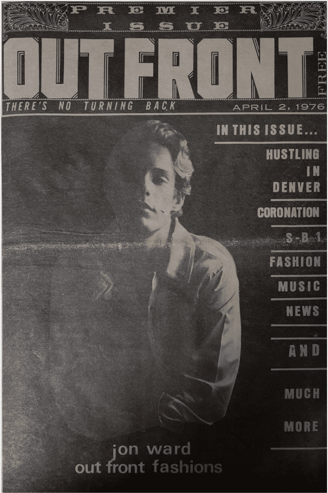 First ever OUT Front Magazine cover